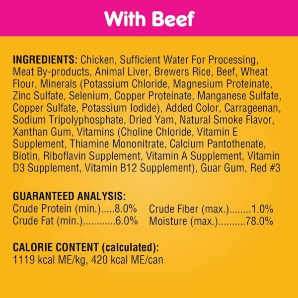 CHOPPED GROUND DINNER Adult Canned Soft Wet Dog Food Variety Pack, Filet Mignon Flavor and with Beef, 13.2 Oz. Cans (Pack of 12) - Image 5