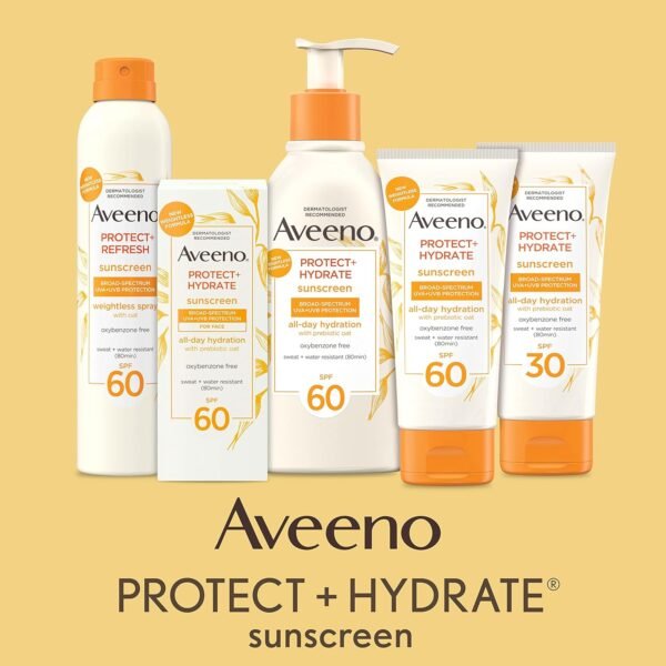 Protect + Hydrate Sunscreen Moisturizing Body Lotion with Broad Spectrum SPF 60 and Prebiotic Oat, Weightless, Paraben, Oxybenzone, and Oil Free Sunscreen, 12 FL OZ - Image 5