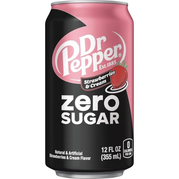 Zero Strawberries and Cream Soda, 12 Fl Oz Cans, 12 Pack - Image 7