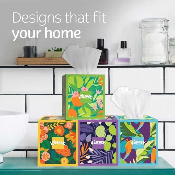 Ultra Soft Facial Tissues, 4 Cube Boxes, 60 Tissues per Box, 3-Ply (240 Total Tissues), Packaging May Vary - Image 9