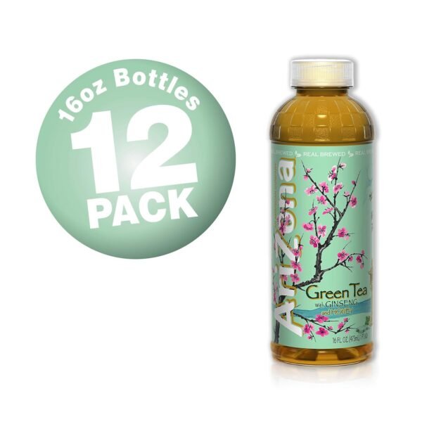 Green Tea with Ginseng and Honey - 16 Fl Oz (Pack of 12) - Image 6