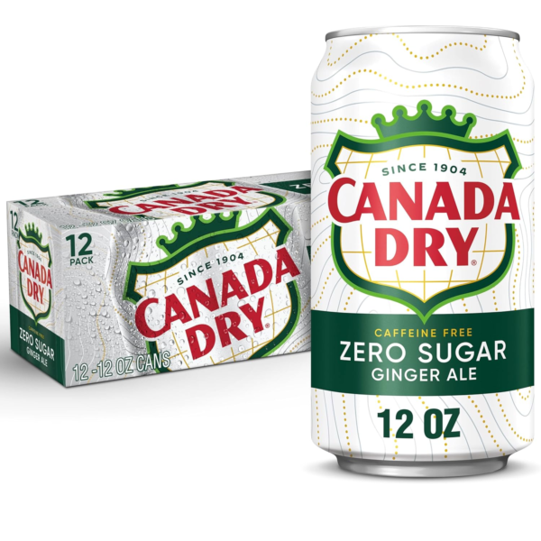 Zero Sugar Ginger Ale Soda, 12 Fl Oz Cans (Pack of 12) - Image 2