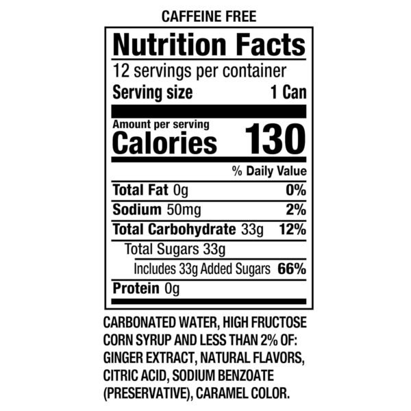 Ginger Ale Soda, 12 Fl Oz Cans (Pack of 12) - Image 16