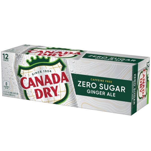 Zero Sugar Ginger Ale Soda, 12 Fl Oz Cans (Pack of 12) - Image 15