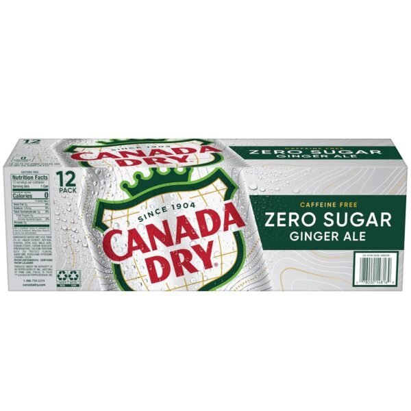 Zero Sugar Ginger Ale Soda, 12 Fl Oz Cans (Pack of 12) - Image 16